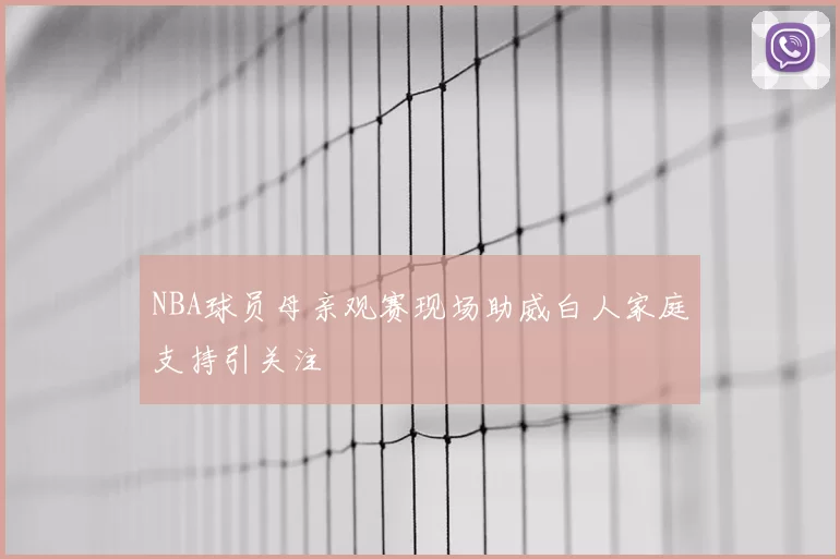 NBA球员母亲观赛现场助威白人家庭支持引关注